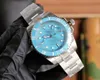 Moda T Azul 40 mm para hombre Bisel de cerámica Pulsera para mujer Lady Master Movimiento mecánico automático Reloj Relojes de pulsera de acero inoxidable completos Relojes Sin caja