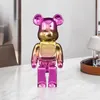 Oggetti decorativi Graffiti 27 cm Figurine violente Bearbrick Miniature Orso Bambola Statua e scultura Soggiorno Camera da letto Libreria Decorazione della casa