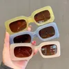 Sunglasses Rectangular Fashion Women's Outdoor Sunshade Sun Glasses For Women Vintage Anti-Glare UV400 Eyewear