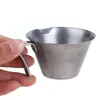Pots à café tasse à mesurer expresso 100ml avec poignée en acier inoxydable S tasses à verser balance de cuisine