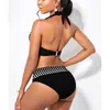 Women's Swimwear 2024 Summer Women Sexy Bikini High Waist Bikinis Set Swimsuit Two-piece Vintage Print Bathing Suit