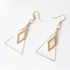 Boucles d'oreilles Design Simple géométrie triangulaire femme coquille naturelle mode bijoux accessoires vente en gros