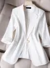 Ternos femininos elegante escritório blazer casaco para mulher moda streetwear coreano casual jaqueta bolso lapela botão 2024 primavera verão casacos