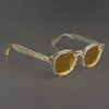 선글라스 Johnny Depp Sunglasses Man Lemtosh 양극화 된 태양 안경 여성 럭셔리 브랜드 빈티지 옐로우 아세테이트 프레임 야간 비전 고글 YQ240131