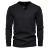 Herren-T-Shirts, lässiges Rundhals-Langarm-T-Shirt, schmales Sport-Leggings-Shirt