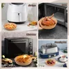 Baking Tools 25/50Pcs Disposable Air Fryer Paper Liner Oil-proof Water-proof Tray Non-Stick Mat For Oven AirFryer Accessories