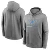 Detroit''lions''men fanatycy marki czarny/szary zaciemnienie tonal pullover z kapturem z kapturem