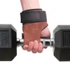 Gants d'entraînement de musculation Protecteur de paume Sangles de poignet en cuir pour Deadlifts Powerlifting Crossfit Fitness Poignées de gymnastique 240123