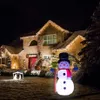 クリスマスの装飾1 2m LED照らされたインフレータブルスノーマンエアナイトランプデコレーションジャイアントサンタクロースと松葉杖クリスマス小道具D234p