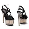 Сандалии LAIJIANJINXIA, 17 см/7 дюймов, модная верхняя часть из искусственной кожи, пикантные экзотические туфли на высоком каблуке и платформе для вечеринок, женская обувь для танцев на пилоне 109