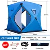 Tentes et abris Abri de pêche sur glace portable Installation facile Tente d'hiver Camping coupe-vent imperméable