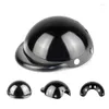 Vêtements de chien Casques de chat pour animaux de compagnie pour motos vélo cool noir ABS plastique chapeau de mode casque chiot protéger casquette de protection fournitures283a