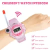 2PCS Mini Walkie-talkie Watch Toys With Lights Children Outdoor Wireless Conversation Pager Walkie-talkie Electronic Watch Gifts 240118