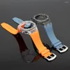 Bracelets de montre Kit de Modification Transparent pour Casioak GA2100 GA2110 boîtier PC GAB2100 2110 couvercle de bracelet en caoutchouc accessoires de remplacement