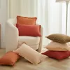 Yastık sarı/turuncu kapak 45x45 nordic ile kanepe kanepe yumuşak kılıflar oturma odası ev dekoratif yastıklar