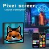 Nachtverlichting LED Pixel Display APP-bediening Programmeerbaar licht DIY Tekstpatroon Animatie voor huisdecoratie Slaapkamer Game Room Bar