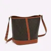 Real Cowhide Triumphal Arch Bucket 2024 New Old Flower Women's Summer Large Capacity One Shoulder Crossbody Bag 2024 Design Fashion 78% Off Store wholesale