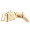 Cadeaupapier 50 stuks Mini Koffer Bonbondoos Met Label Bruiloft Draagbare Verjaardagsfeestje Bruidsdouche Ornament Vintage Lichtgewicht Paper1279Z