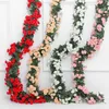 69 viti di fiori artificiali rose 1,8 metri corona di fiori di seta decorazione casa giardino matrimonio decorazione natalizia ghirlanda di fiori finti 240131