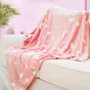 Coperte Coperta di flanella luminosa 100x150 cm Inverno Ufficio Ginocchio caldo Pad Glow Bambini Adulti Fluffy Throw Divano Camera da letto Tappeto più caldo