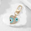 Keychains Ethnic Retro Blue Eye Heart Flower Keychain Key Ring For Women Couple Punk Elephant Turkish Evil Eyes Bag Box Car Accessory