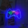 Nocne światła gra Neon znak GamePad Kształt LED Znaki LED do dekoracji ściennej Kontroler do sypialni pokój sypialnia