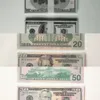 Фальшивые деньги банкнот 5 10 50 50 100 доллар США евро реалистичные игрушечные бары для опоры.