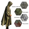 3 In 1 Outdoor Military Waterproof Raincoat Rain Coat Men Raincoat Women Awning From The Rain Motorcycle Rain Poncho Picnic Mat 201867