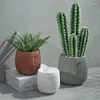 Craft Tools Human Face Flowerpot Concrete Planter Molds Head Plaster Home Decor Cement Clay Vase Succulent Plants Pot Silicone Mold