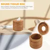 Storage Bottles Round Rattan Tissue Box Vine Roll Holder Toilet Paper Cover Dispenser For Barthroom Home El And Office