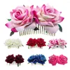 Hair Clips Women Pins Clip Styling Tool Comb Party Daily Bridal Decoration Accessories Travel Rose Flower Wedding Headpiece Gift