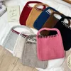 Shoulder Bags andmade Kniing Yarn Square For Women Luxury Designer andbags Purses 2024 New In Fasion Korea Small Underarm SoulderH24131