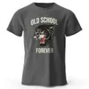 Męskie koszulki Klasyczne oldschoolowe na zawsze drukowane męskie koszulka w stylu vintage na letnie tops tees moda streetwear