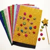 10pcs ملونة Eva Dust Sponge Paper Diy Handmade Handmading Craft Flash Foam Paper Plage Manual Materials Supplies12118