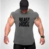 Herren Tank Tops Fitness Kleidung Bodybuilding Shirt Männer Top für Fitness Ärmelloses Sweatshirt Gym T-Shirts Beast Mode Man Herren Weste Stringer YQ240131