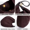 Evening Bags Vintage Suede Genuine Leather Women Handbags Hobo 2024 Ladeis Tote Shoulder Large Capacity Underarm Bag