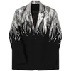 Iefb pesado artesanato bordado lantejoulas tendência casual masculino blazer outono moda ajuste jaqueta streetwear terno casaco 9y9245 240127