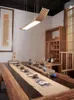 Hanglampen Chinese stijl theehuislamp Designer Moderne studie Zen Bar Traploos dimmen