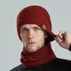 Cappelli Sciarpa Invernale Set Per Donna Uomo Berretti Caldi Skullies Berretti In Pile Lavorato A Maglia Cappello Termico Maschile Da Sci Berretti Da Sci All'aperto Russia Cappello 240131