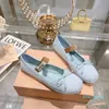 Ballerine nere di design di lusso di Parigi Scarpe da donna Scarpe eleganti da donna trapuntate con punta tonda autentica