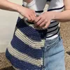 Torby na ramię Lafite wakacje i tleven torba codziennie ulica Stripe Soulder Crossbody Podwójne użycie TOTE BAGH24131