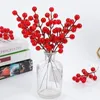 Decoratieve Bloemen 3-10 Stuks Kerst Simulatie Bes 12 Bessen Kunstbloem Fruit Kersenplanten Thuis Feestdecoratie DHZ Cadeau