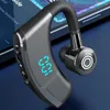 Bluetooth Single Ear Headset LED Display Earphone Noise Cancelling Waterproof Long Standby Time With Mic