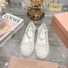 Ballerine nere di design di lusso di Parigi Scarpe da donna Scarpe eleganti da donna trapuntate con punta tonda autentica