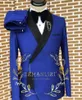 Men's Suits 2 Piece Wedding Suit Fashion Slim Business Office Sets Men Blazer Pants Man For Groom Traje