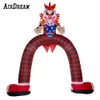 wholesale Navire gratuit en plein air effrayant Halloween arc de clown gonflable arcade air soufflé tunnel de clowns porte du diable pour la décoration d'entrée