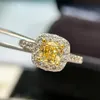 여자 Moissanite 약혼 반지를위한 그라페 링 925 다이아몬드와 함께 인간 다이아몬드 세트 공식 복제품 보석 패션 클래식 스타일과 상자 011