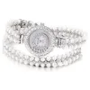 Armband Hermosa Exclusive Pearl Watch Party Show Gift Japan Quartz 30m vattenbeständig rostfri Stell Back Wristwatch 14,5 tum ny