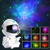 Night Lights Galaxy Starry Sky Projector LED Light Astronaut Lamp Star Rotation Takdekoration för sovrumsdekor gåva2531