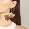 Dangle Oorbellen Oude Gouden Kleur Boheemse Blad Filigraan Boho Vintage Etnische Holle Kroonluchter Voor Vrouwen E3139